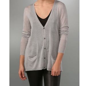 Rag & Bone grey V-neck cardigan sweater size small